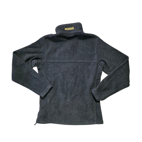 Columbia Michigan Wolverines Fleece Jacket Men’s S Gray Full Zip - Picture 5 of 8